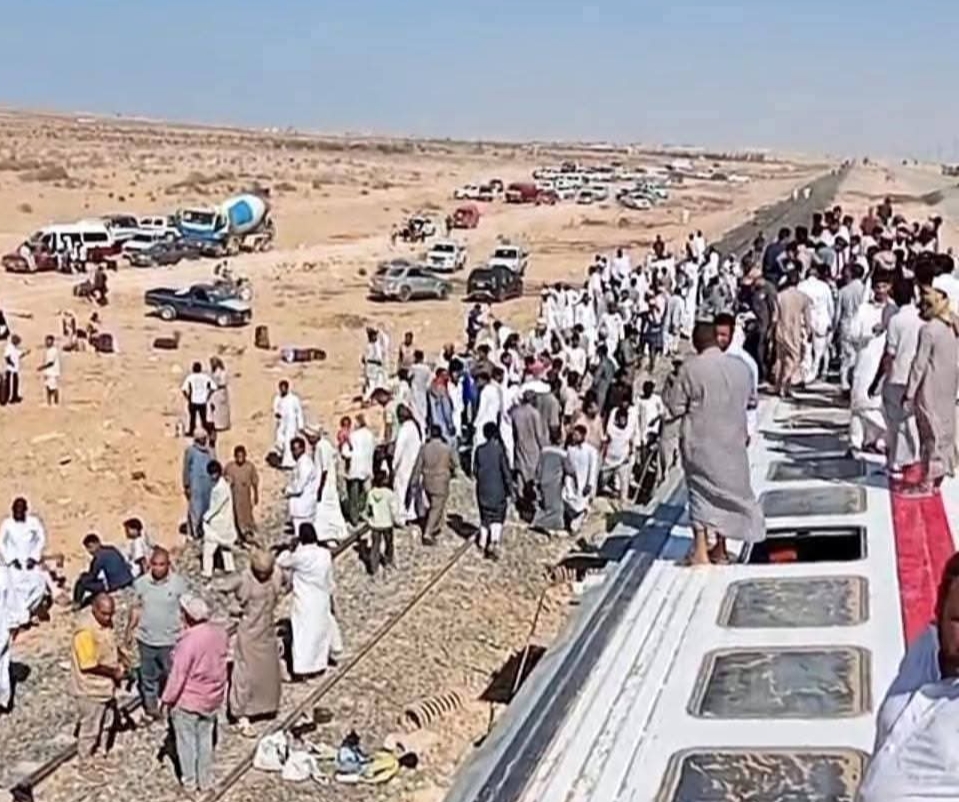 3 وفيات و94 مصابًا في حادث قطار مطروح