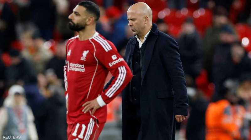 سلوت يعلن عن اجتماعاً حاسماً مع صلاح قبل مواجهة برايتون